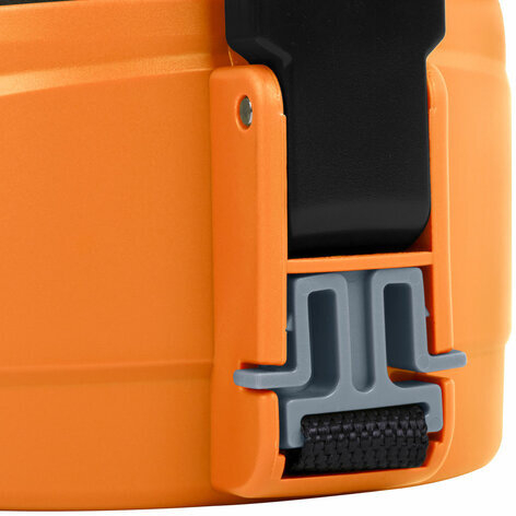 Термос классический, нержавеющая сталь, 2 л, оранжево-серый, 2 кружки, ручка + ремешок, TAIGARU, 608817