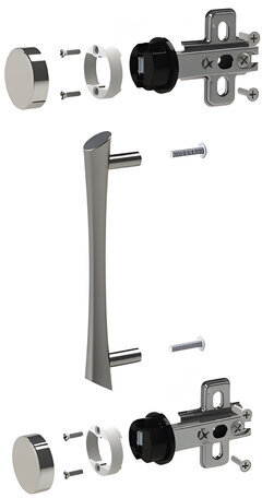 Фурнитура для двери стеклянной "Монолит", "Канц Микс", ФС02