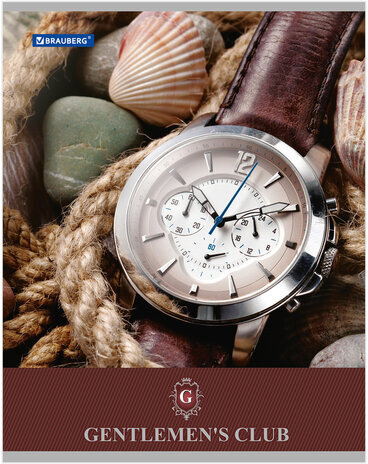 Тетрадь А5, 48 л., BRAUBERG, клетка, обложка картон, КЛУБ ДЖЕНТЕЛЬМЕНОВ, 401835