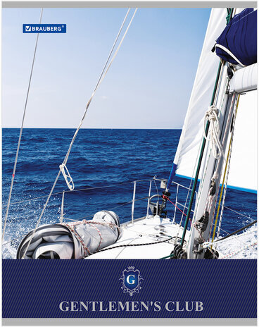 Тетрадь А5, 48 л., BRAUBERG, клетка, обложка картон, КЛУБ ДЖЕНТЕЛЬМЕНОВ, 401835