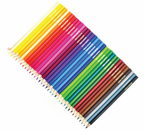 Карандаши цветные KOH-I-NOOR "RED LION" 36 цветов, шестигранные, 2,8 мм, натуральное дерево, 3555/36, 3555036063KS