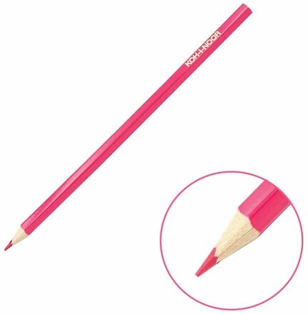 Карандаши цветные KOH-I-NOOR "RED LION" 36 цветов, шестигранные, 2,8 мм, натуральное дерево, 3555/36, 3555036063KS