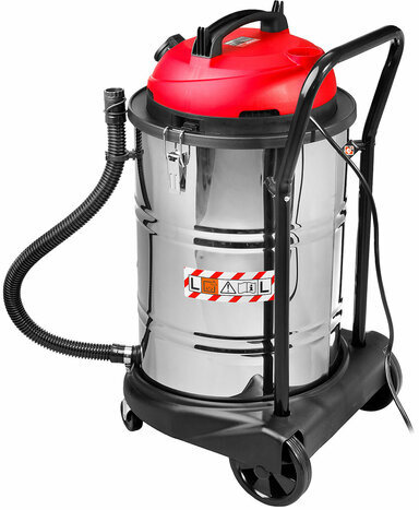 Пылесос хозяйственный ЗУБР ПУ-60-1400, 1400 Вт, сухая/влажная уборка, сила всасывания, ПУ-60-1400 М4