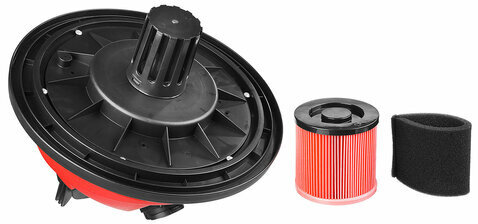 Пылесос хозяйственный ЗУБР ПУ-60-1400, 1400 Вт, сухая/влажная уборка, сила всасывания, ПУ-60-1400 М4