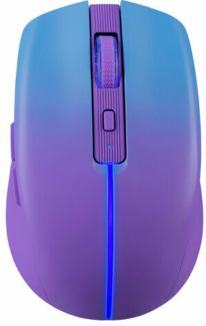 Мышь беспроводная бесшумная DEFENDER Mystery MM-301 LED, 5 кнопок + колесо-кнопка, фиолетовая, 52301