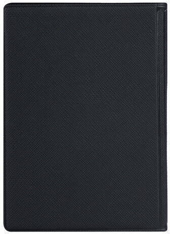 Обложка для паспорта с дополнительными карманами, экокожа, без тиснения, черная, STAFF, 238202