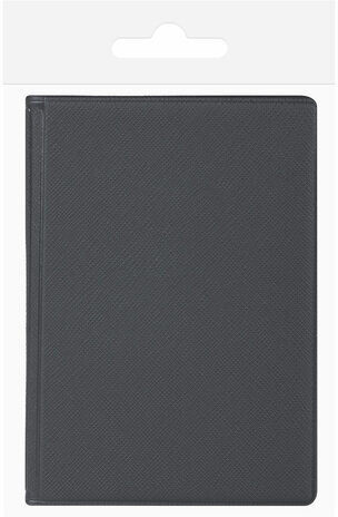 Обложка для паспорта с дополнительными карманами, экокожа, без тиснения, черная, STAFF, 238202