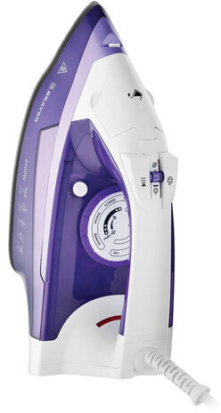 Утюг BRAYER BR4004, 2400 Вт, керамическое покрытие, самоочистка, антикапля, антинакипь, автоотключение, фиолетовый
