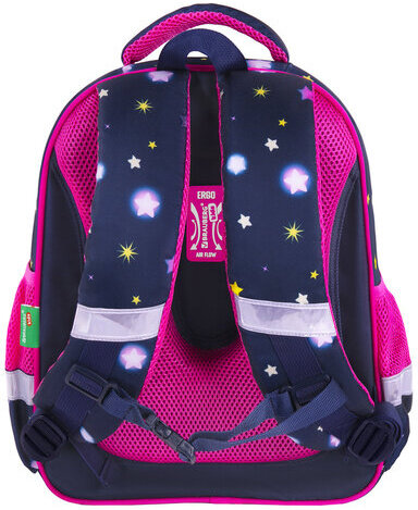 Ранец BRAUBERG KIDS STANDARD, 2 отделения, "Moon girl", 36х28х14 см, 271387
