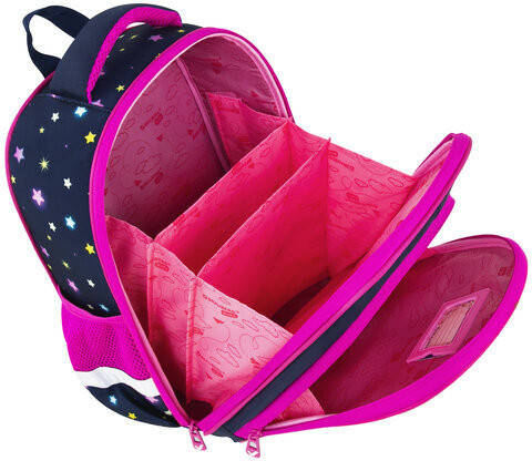 Ранец BRAUBERG KIDS STANDARD, 2 отделения, "Moon girl", 36х28х14 см, 271387