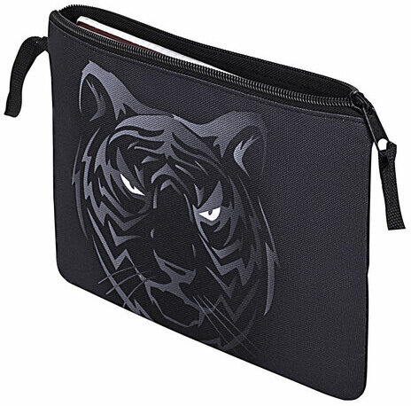 Папка для тетрадей BRAUBERG А5, 1 отделение, полиэстер, на молнии, с ручкой, "Tiger", 271500