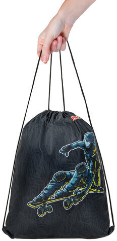 Мешок для обуви ПИФАГОР, 1 отделение, 40х32 см, "Space skater", 271600