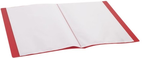 Папка 40 вкладышей BRAUBERG "Contract", красная, вкладыши-антиблик, 0,7 мм, бизнес-класс, 221778