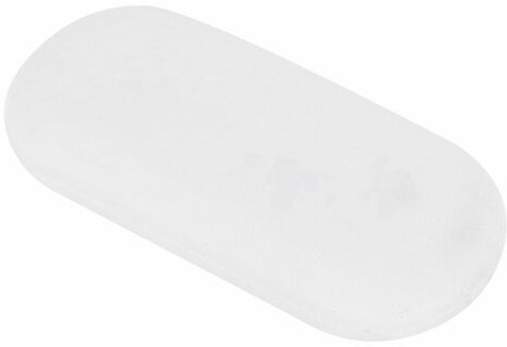 Ластик BRAUBERG, 55х23х10 мм, белый, овальный, 222471