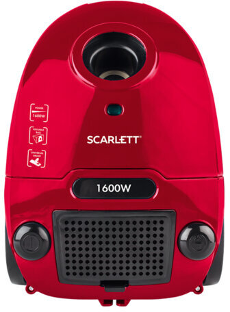 Пылесос SCARLETT SC-VC80B63 с пылесборником, 1600 Вт, мощность всасывания 360 Вт, красный