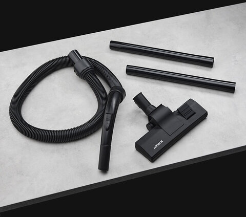 Пылесос SCARLETT SC-VC80B63 с пылесборником, 1600 Вт, мощность всасывания 360 Вт, красный