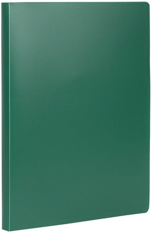 Папка на 2 кольцах STAFF, 21 мм, зеленая, до 170 листов, 0,5 мм, 225719