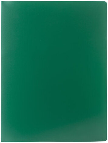 Папка на 2 кольцах STAFF, 21 мм, зеленая, до 170 листов, 0,5 мм, 225719