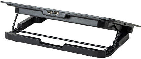 Подставка для ноутбука с охлаждением, 2 порта USB-A, LED-подсветка, 352х252 мм, BRAUBERG, 513617