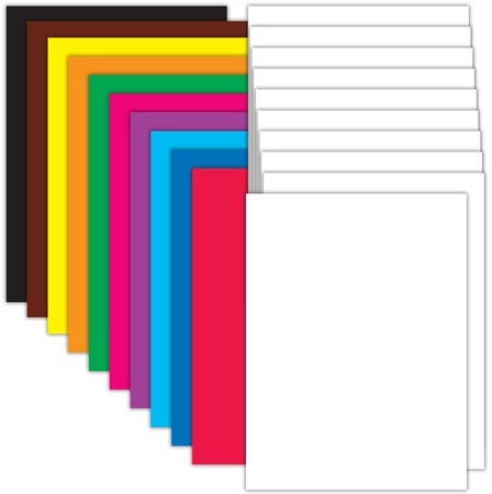 Набор цветного и белого картона мелованный A4 (белый 10 листов, цветной 20 листов, 10 цветов), BRAUBERG, 116423