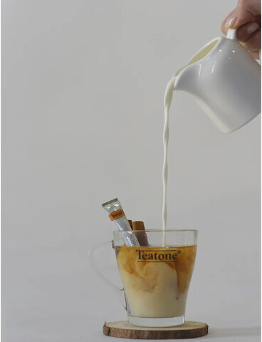 Чай в стиках TEATONE, черный индийский, 100 стиков по 1,8г, ш/к 80166, 1246