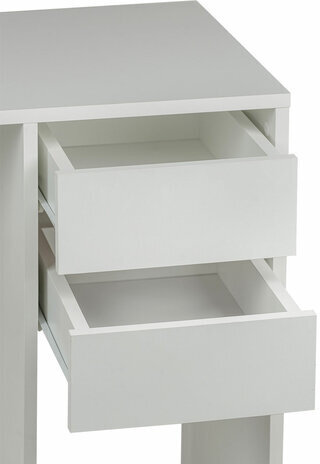 Стол письменный/компьютерный BRABIX "Scandi CD-017", 900х450х750 мм, 2 ящика, белый, 641894, ЦБ013706-1