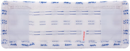Насадка МОП плоская для швабры/держателя 40 см, карманы (ТИП К), микрофибра/абразив, LAIMA, 603120