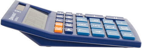 Калькулятор настольный BRAUBERG ULTRA-12-BU (192x143 мм), 12 разрядов, двойное питание, СИНИЙ, 250492