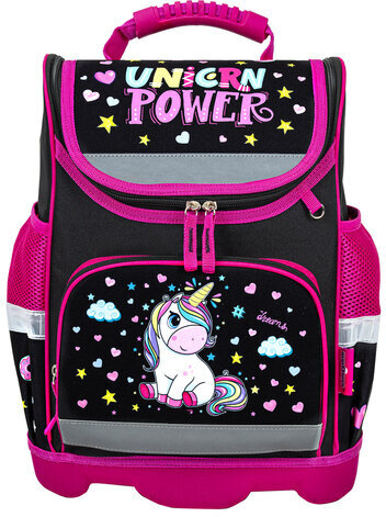 Ранец ЮНЛАНДИЯ WISE для начальной школы, "Magic unicorn", 37x29х15 см, 270584