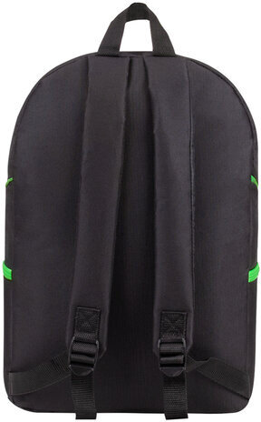 Рюкзак STAFF TRIP универсальный, 2 кармана, черный с салатовыми деталями, 40x27x15,5 см, 270788