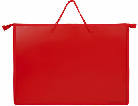 Папка для рисунков и чертежей ПИФАГОР А3, пластик, красная, 271133