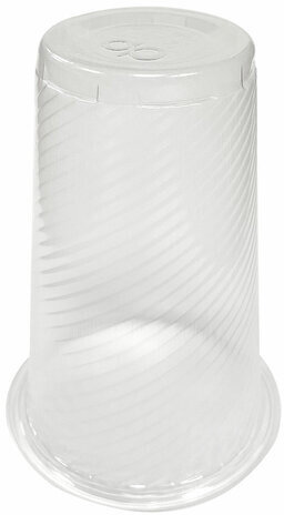 Стакан одноразовый ПЛОТНЫЙ 200 мл, КОМПЛЕКТ 4000 шт. (20 упаковок по 200 шт.), прозрачный, ПП, 607819