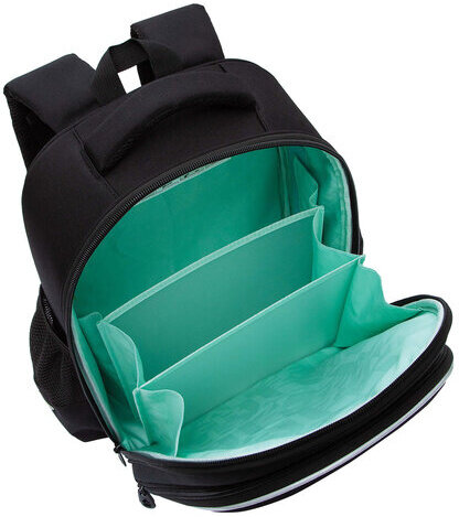 Ранец GRIZZLY анатомическая спинка, c брелоком, для девочек, STAR COMET, 36х28х20 см, RAz-486-5/1