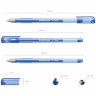 Ручка гелевая ERICH KRAUSE "G-Tone", СИНЯЯ, корпус тонированный синий, узел 0,5 мм, линия письма 0,4 мм, 17809