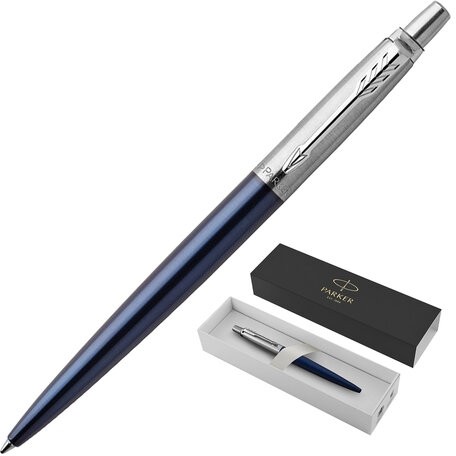 Ручка шариковая PARKER "Jotter Core Royal Blue CT", корпус синий, хромированные детали, синяя, 1953186