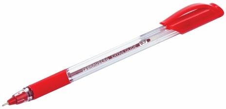 Ручка шариковая масляная BRAUBERG "Extra Glide GT", КРАСНАЯ, трехгранная, узел 0,7 мм, линия письма 0,35 мм, 142920