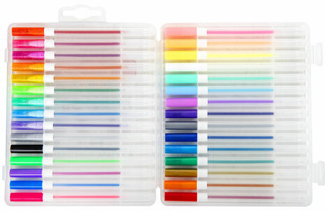 Ручки гелевые ПИФАГОР, НАБОР 30 ЦВЕТОВ, "ЭНИКИ-БЕНИКИ", линия письма 0,5 мм, 143825