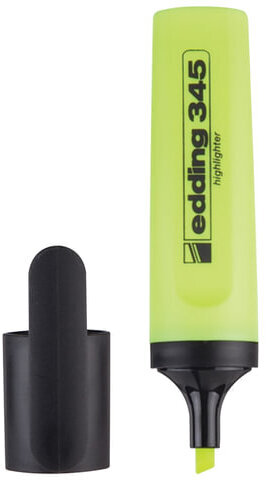 Текстовыделитель EDDING &quot;345&quot;, ЖЕЛТЫЙ, линия 2-5 мм, E-345/5