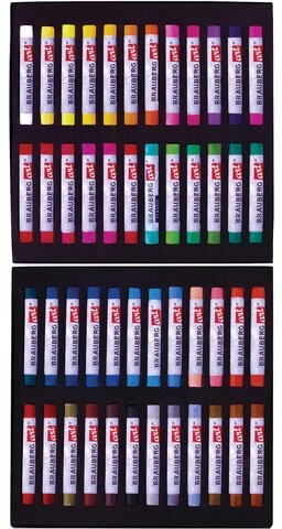 Пастель сухая художественная BRAUBERG ART CLASSIC, 48 цветов, круглое сечение, 181456