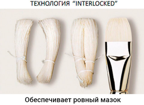 Кисть художественная профессиональная BRAUBERG ART CLASSIC, щетина, плоская, № 26, длинная ручка, 200725