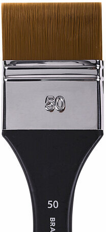 Кисть художественная профессиональная, синтетика, флейц, № 50, BRAUBERG ART CLASSIC, 201037