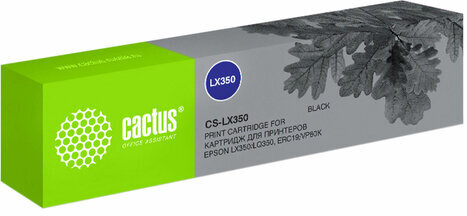 Картридж матричный CACTUS (CS-LX350) для Epson LX350/LQ350/ERC19/VP80K, черный
