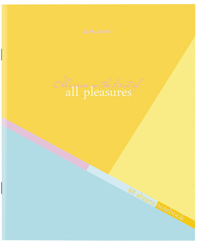 Тетрадь А5 48 л. BRAUBERG скоба, клетка, обложка картон, "Multicolor" (микс в спайке), 404361