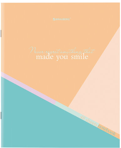 Тетрадь А5 48 л. BRAUBERG скоба, клетка, обложка картон, "Multicolor" (микс в спайке), 404361