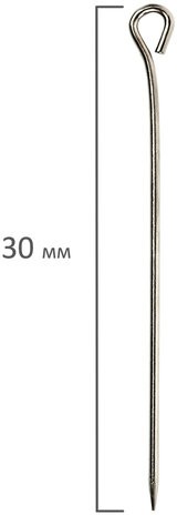 Булавки универсальные 30 мм, 500 шт., упаковка с европодвесом, GLOBUS, Б30-500