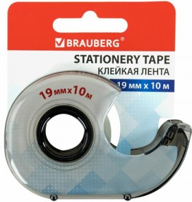Клейкая лента 19 мм х 10 м в диспенсере, BRAUBERG, 227265