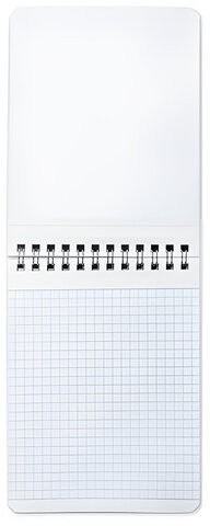 Блокнот МАЛЫЙ ФОРМАТ А6 108х145 мм, 60 л., гребень, картон, клетка, кросс-серия "PASTEL", BRAUBERG, 117033