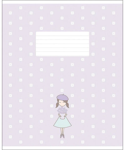 Тетрадь 12 л. HATBER-ECO клетка, обложка плотная мелованная бумага, "Про девочек", 12Т5C1