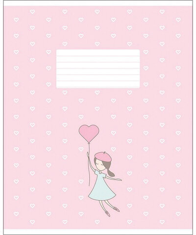 Тетрадь 12 л. HATBER-ECO клетка, обложка плотная мелованная бумага, "Про девочек", 12Т5C1