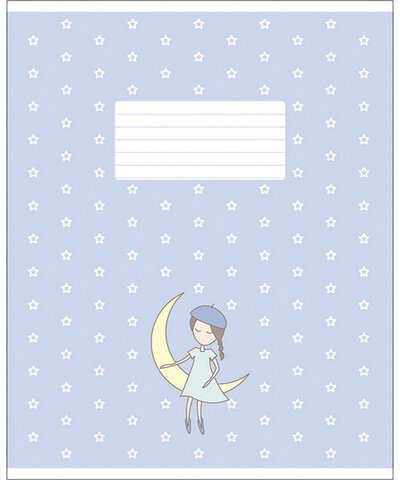 Тетрадь 12 л. HATBER-ECO клетка, обложка плотная мелованная бумага, "Про девочек", 12Т5C1